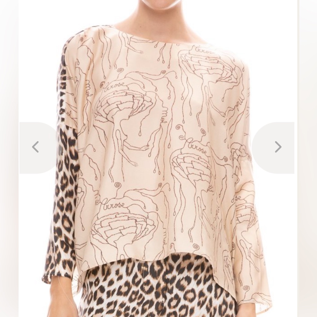 La Prestic Ouiston Janine Top Arrose Moi/ Panthere Sz 2